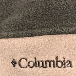 Columbia grey and light grey fleece jacket Medium
